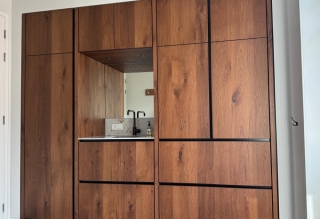 Bijkeuken eiken koper