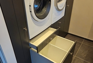 Wasruimte zwart eiken